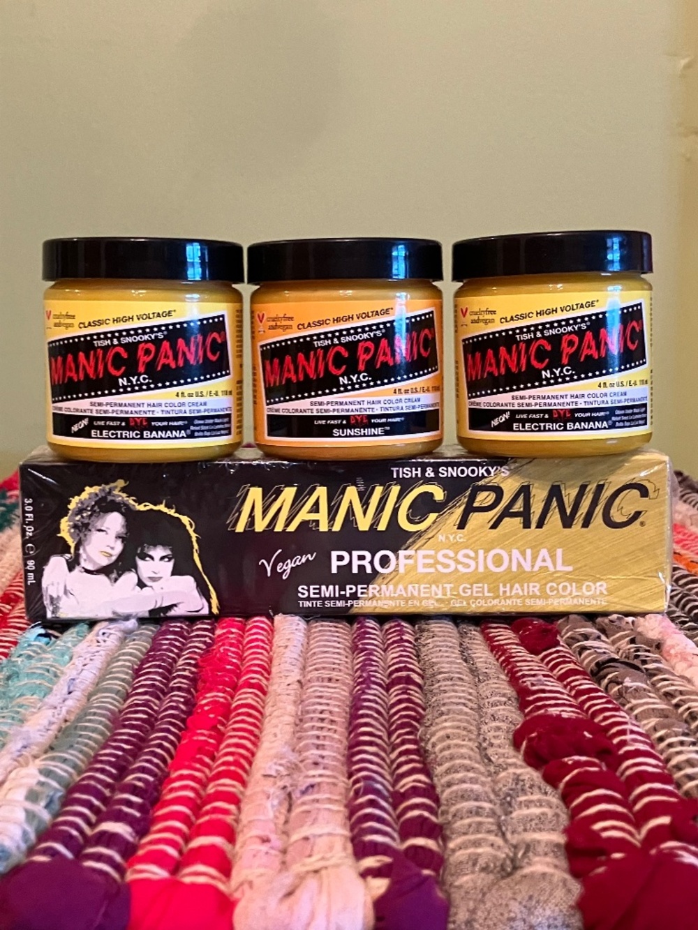 Manic Panic “Lemon Lovers” Semi-Permanent Hair Color Kit (Set of 4)